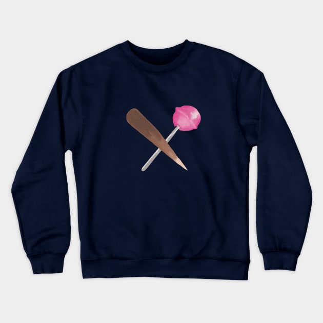 Buffy - Stake & Lollipop Emblem Crewneck Sweatshirt by likeapeach